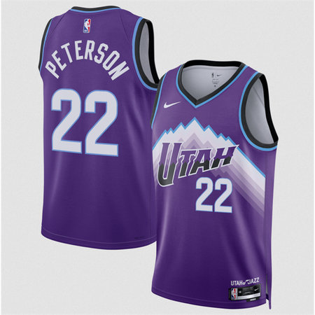 421d25fb4cc13a1ba89871210f4c31ff.jpeg Men's Utah Jazz #22 Darryn Peterson Purple 2026 Draft Icon Edition Jersey