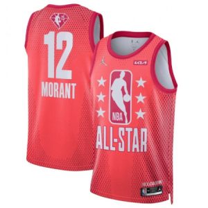 Men's 2022 All-Star #12 Ja Morant Maroon Stitched Basketball Jersey HOSZ