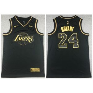 Men's Los Angeles Lakers #24 Kobe Bryant Black Stitched Jersey OBLK