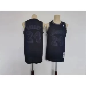 Men's Los Angeles Lakers #24 Kobe Bryant Black Throwback basketball Jersey 0OYT