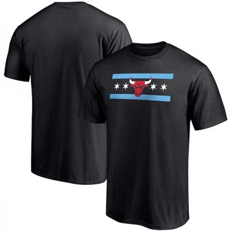 Men's Chicago Bulls Black Basketball T-Shirt ST70
