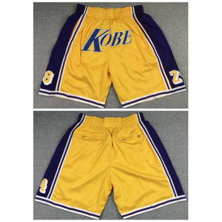 49497d145dc750dd3534598f343a1b10.jpeg Men's Los Angeles Lakers Yellow Shorts (Run Small) D7UB