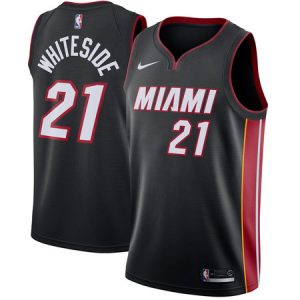 4d57028caef7b4289f90fd5f51b70c75.jpeg Men's Miami Heat #21 Hassan Whiteside Nike Black Swingman Icon Edition Jersey