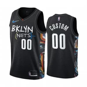 Men's Brooklyn Nets Black 2020 City Edition Custom Jersey