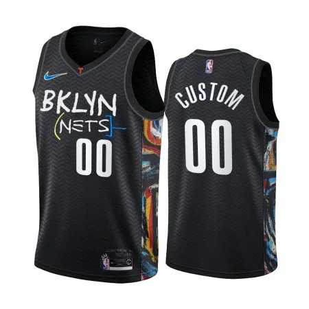 4d9a3a861db309019069e74635be2f8a.webp Men's Brooklyn Nets Black 2020 City Edition Custom Jersey