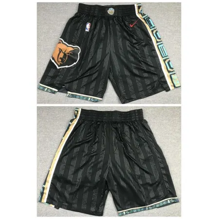 Men's Memphis Grizzlies Black Shorts (Run Small) VAL1