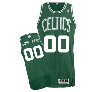 Men's Boston Celtics Green Authentic Custom Jersey