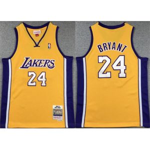 Youth Los Angeles Lakers #24 Kobe Bryant Yellow Stitched Basketball Jersey XUV0