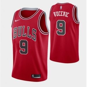 Men's Chicago Bulls #9 Nikola Vucevic Red Stitched Basketball Jersey RRCD