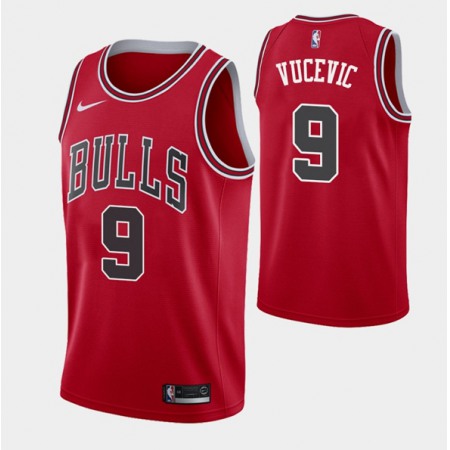 Men's Chicago Bulls #9 Nikola Vucevic Red Stitched Basketball Jersey RRCD