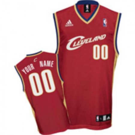 Men's Cleveland Cavaliers Red Authentic Custom Jersey