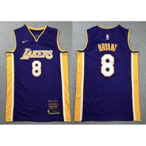 Men's Los Angeles Lakers #8 Kobe Bryant Purple Stitched NBA Jersey L2LZ