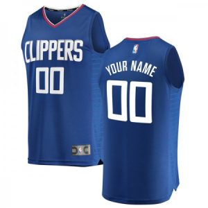 Men's LA Clippers Blue Custom Jersey