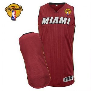 Men‘s Miami Heat Red Finals Patch Revolution 30 Jersey