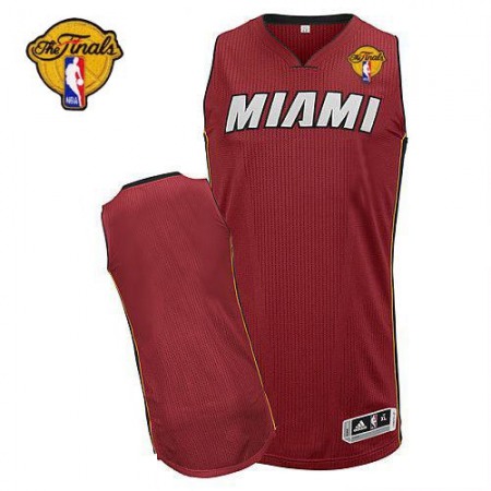 Men‘s Miami Heat Red Finals Patch Revolution 30 Jersey