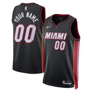 Women's Miami Heat Nike Black Swingman Icon Edition Custom Jersey