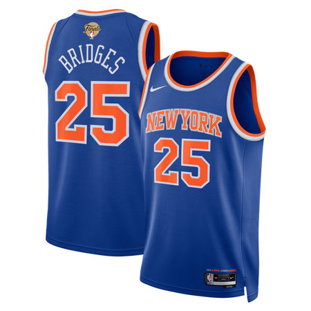 65a9ceac921153da05892ddc1a09338b.jpeg Women's New York Knicks #25 Mikal Bridges Nike Blue 2026 NBA Finals Patch Swingman Icon Edition Jersey