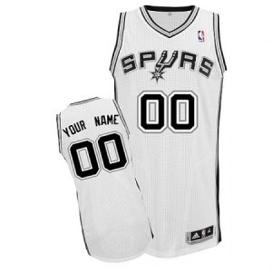 Men's San Antonio Spurs White Authentic Custom Jersey