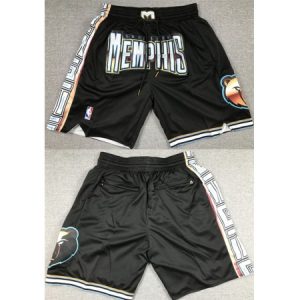 Men's Memphis Grizzlies City Edition Black Shorts (Run Small) HCFI