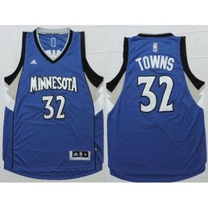 Men's Minnesota Timberwolves #32 Karl-Anthony Towns Blue NBA Jersey