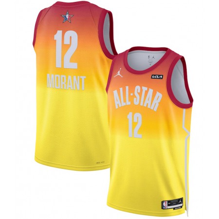 6b0463c94187b00bf84a245a3ba81495.jpeg Men's 2023 All-Star #12 Ja Morant Orange Game Swingman Stitched Basketball Jersey GVNR
