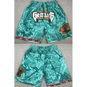 Men's Memphis Grizzlies Aqua Shorts (Run Small) K0YC