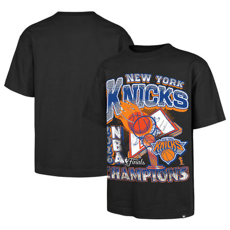 Men's New York Knicks Black 2026 NBA Finals Champions Foundation T-Shirt