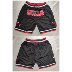 Men's Chicago Bulls Black Shorts (Run Small) 6VUH