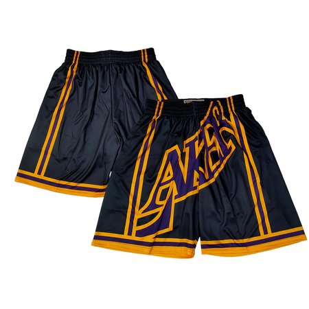 Men's Los Angeles Lakers Black Shorts HFCO