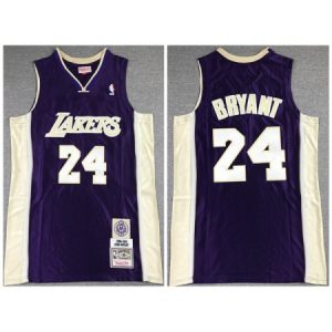 Men's Los Angeles Lakers #24 Kobe Bryant Purple Stitched Jersey SZN7
