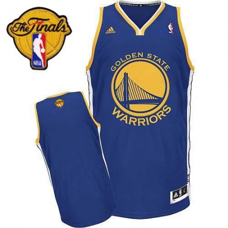 Men‘s Golden State Warriors Blue The Finals Patch Revolution 30 Jersey