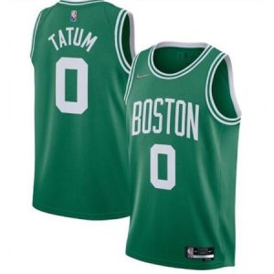 Men's Boston Celtics #0 Jayson Tatum 75th Anniversary 2021 Green Stitched Basketball Jersey 5ME7