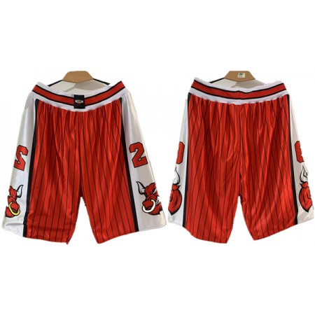 Men's Chicago Bulls Red Shorts (Run Small) BUYK