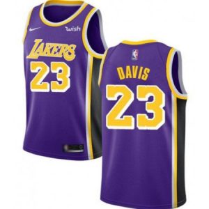 Men's Los Angeles Lakers #23 Anthony Davis Purple Stitched NBA Jersey 83RO
