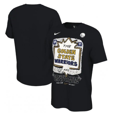 7cd482f4ca2c8f2f07884b4083945f96.jpeg Men's Golden State Warriors 2021-2022 Black NBA Finals Champions Celebration Expressive T-Shirt