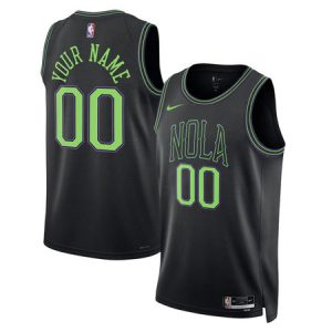Youth New Orleans Pelicans Nike Black 2025/26 City Edition Swingman Custom Jersey