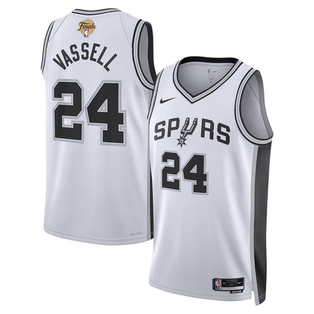 Youth San Antonio Spurs #24 Devin Vassell Nike White 2026 NBA Finals Swingman Association Edition Jersey
