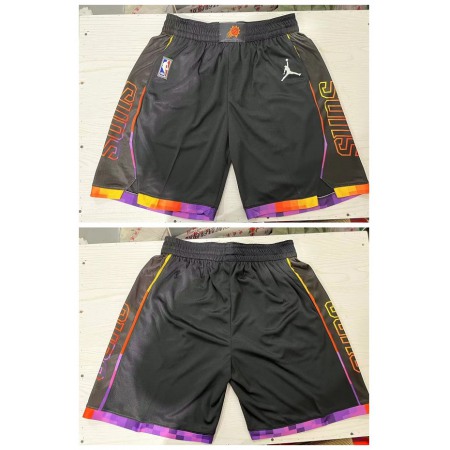 Men's Phoenix Suns Black Shorts (Run Small) NO7Y