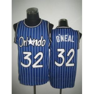 Men's Orlando Magic #32 Shaquille O'Neal Blue Throwback NBA Jersey