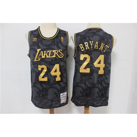Men's Los Angeles Lakers #24 Kobe Bryant Black Stitched NBA Jersey CCKZ