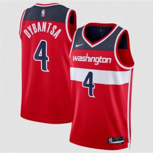 Youth Washington Wizards #4 AJ Dybantsa Red 2026 Draft Icon Edition Jersey