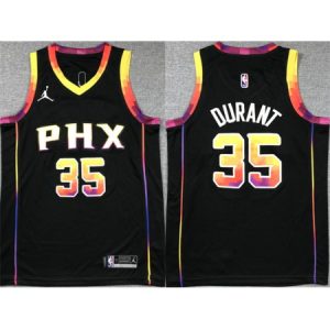 Youth Phoenix Suns #35 Kevin Durant Black 2022/23 Statement Edition Stitched Basketball Jersey ME8J