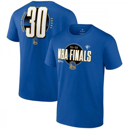 81ee985b54d37a8970a943aea4f084d8.jpeg Men's Golden State Warriors #30 Stephen Curry 2022 Royal NBA Finals Name & Number T-Shirt
