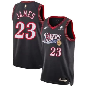 Youth Philadelphia 76ers #23 LeBron James Black 2026 Classic Edition With Patch Jersey