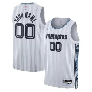 Youth Memphis Grizzlies Nike White 2025/26 City Edition Swingman Custom Jersey
