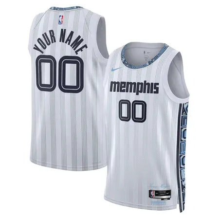 8559cb811510b03a5e19d30a079ae5d9.webp Youth Memphis Grizzlies Nike White 2025/26 City Edition Swingman Custom Jersey