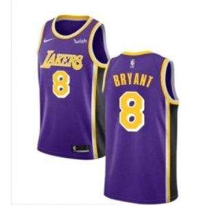 Men's Los Angeles Lakers #8 Kobe Bryant Purple Stitched NBA Jersey L9EA