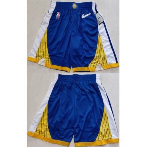 Men's Golden State Warriors Blue/Gold Shorts(Run Small)