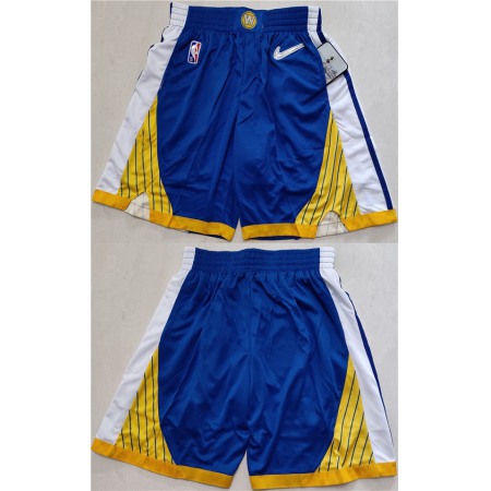 885b875c171fb79f104ac9ae7d156c7f.jpeg Men's Golden State Warriors Blue/Gold Shorts(Run Small)