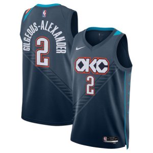 Youth Oklahoma City Thunder #2 Shai Gilgeous-Alexander Nike Blue 2025/26 City Edition Swingman Jersey